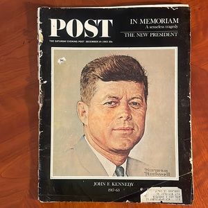 POST, Saturday evening, edition, December 14, 1963. John F Kennedy Memoriam.